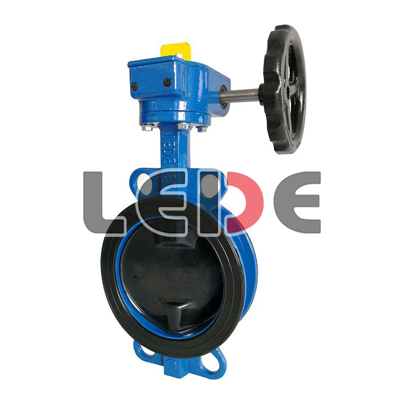 自密封(fēng)手動裝置對(duì)夾蝶閥